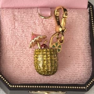 Juicy Couture Pineapple Cocktail Drink Charm ( Rare!) Retired